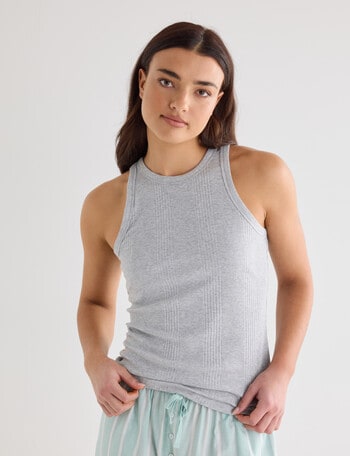 Mineral Sleep Shelf Bra Tank Top, Grey Marle product photo