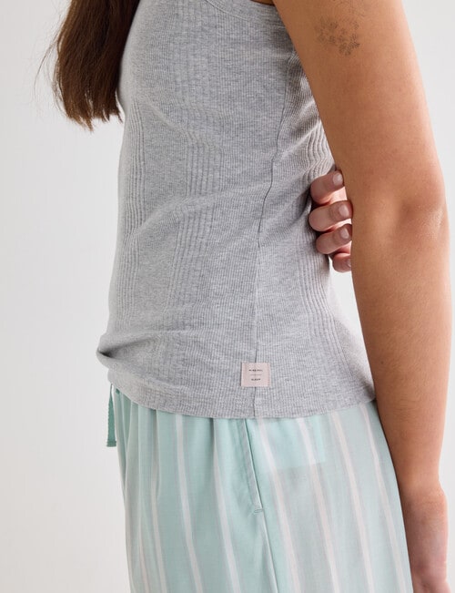 Mineral Sleep Shelf Bra Tank Top, Grey Marle product photo View 05 L