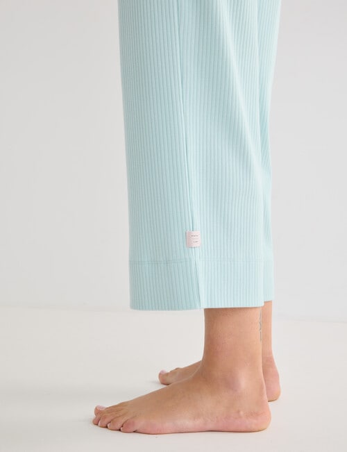 Mineral Sleep Knit Cropped Pant, Mint product photo View 05 L