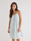 Mineral Sleep Nightie, Mint Stripe product photo