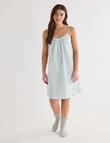 Mineral Sleep Nightie, Mint Stripe product photo View 03 S