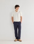 Gasoline Savant Knit Polo Shirt, White product photo View 03 S