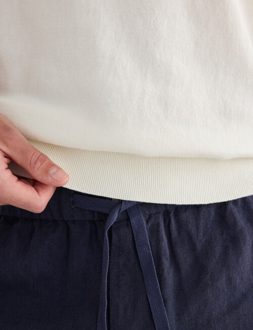 Gasoline Savant Knit Polo Shirt, White product photo View 06 L