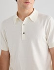 Gasoline Savant Knit Polo Shirt, White product photo View 05 S