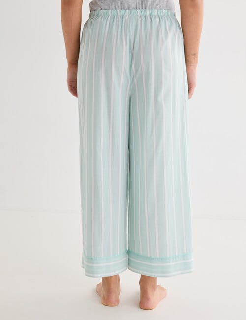 Mineral Sleep Cropped Pant, Mint Stripe product photo View 02 L
