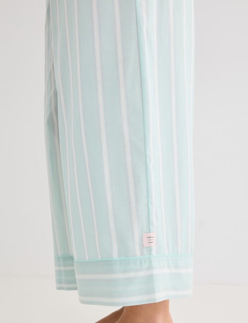 Mineral Sleep Cropped Pant, Mint Stripe product photo View 05 L