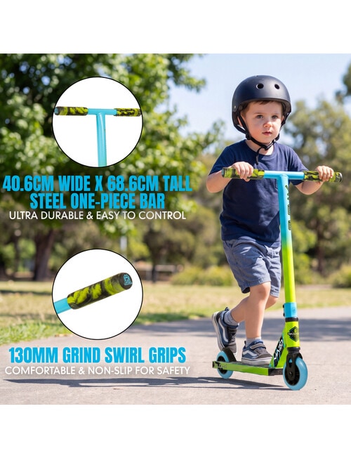 MADD Carve Flow-X Scooter, Green & Blue product photo View 05 L