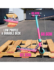 MADD Carve Flow-X Scooter, Bright Pink & Teal product photo View 04 S