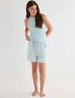 Mineral Sleep Short, Mint Stripe product photo View 03 S