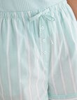 Mineral Sleep Short, Mint Stripe product photo View 04 S