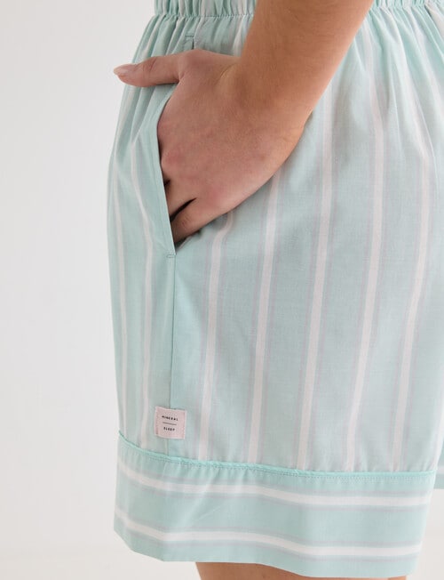 Mineral Sleep Short, Mint Stripe product photo View 05 L