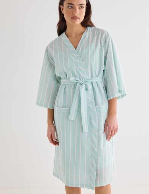 Mineral Sleep Robe, Mint Stripe product photo