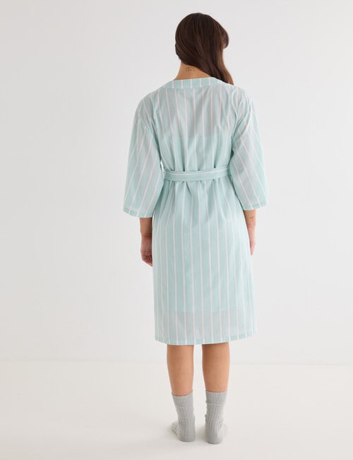 Mineral Sleep Robe, Mint Stripe product photo View 02 L