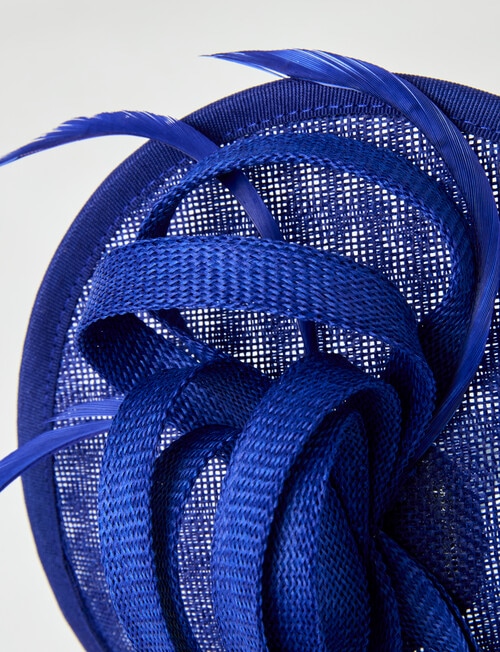 Whistle Accessories Lillian Fascinator, Cobalt Blue product photo View 02 L
