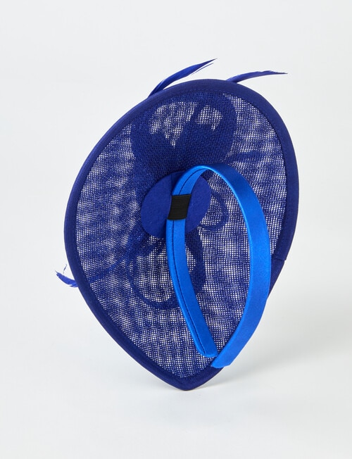 Whistle Accessories Lillian Fascinator, Cobalt Blue product photo View 04 L