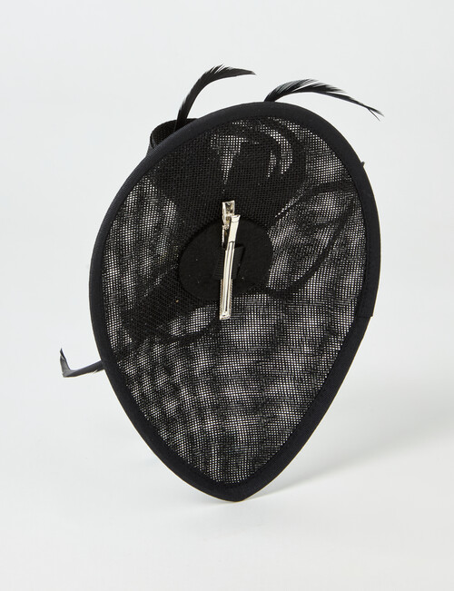 Whistle Accessories Lillian Fascinator, Black product photo View 03 L