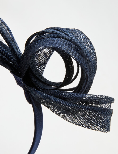 Whistle Accessories Lila Fascinator, Navy product photo View 02 L