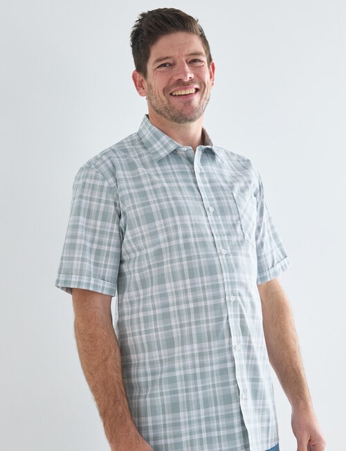 Chisel Mason Short Sleeve Shirt, Teal product photo