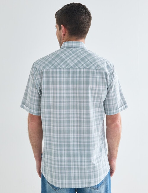 Chisel Mason Short Sleeve Shirt, Teal product photo View 02 L
