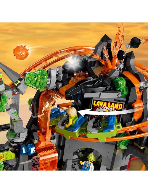 LEGO City City Lava Land Roller Coaster Park Building, 60501 product photo View 03 L