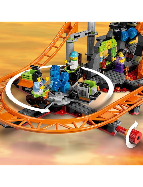 LEGO City City Lava Land Roller Coaster Park Building, 60501 product photo View 04 L