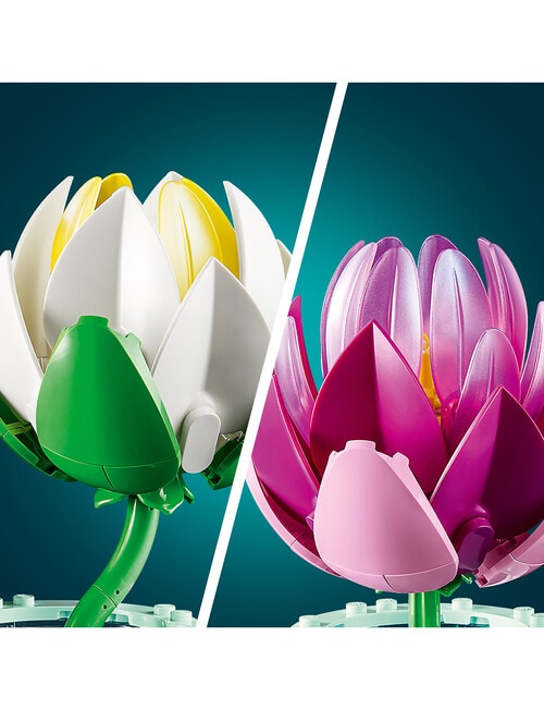 LEGO Botanicals Botanicals Water Lilies Flower Building Set, 11511 product photo View 03 L