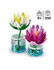 LEGO Botanicals Botanicals Water Lilies Flower Building Set, 11511 product photo View 07 S