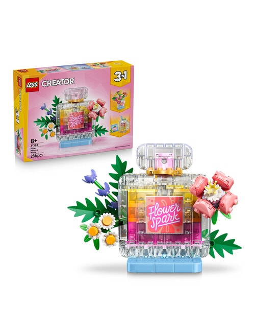 LEGO Creator 3-in-1 3 in 1 Floral Decor Perfume Bottle, 31383 product photo