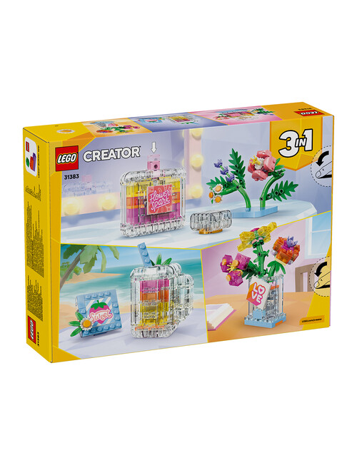 LEGO Creator 3-in-1 3 in 1 Floral Decor Perfume Bottle, 31383 product photo View 02 L