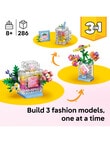 LEGO Creator 3-in-1 3 in 1 Floral Decor Perfume Bottle, 31383 product photo View 03 S
