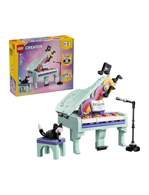 LEGO Creator 3-in-1 3 in 1 Music Decor Piano with Cat, 31392 product photo