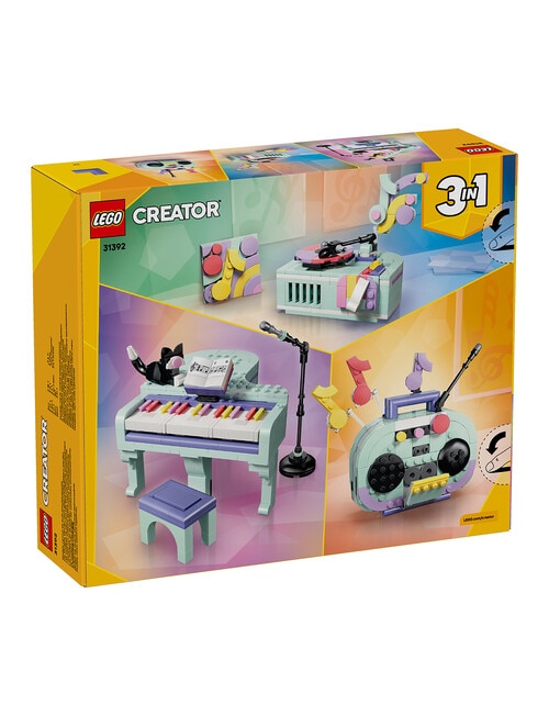 LEGO Creator 3-in-1 3 in 1 Music Decor Piano with Cat, 31392 product photo View 02 L