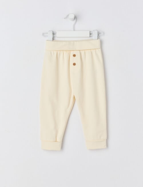 Little Bundle Essential Unisex Pant, Vanilla product photo