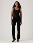Levis 314 Shaping Straight Jean, Soft Black product photo