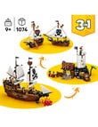 LEGO Creator 3-in-1 Creator 3 in 1 Iconic Pirate Ship Toy, 31387 product photo View 03 S