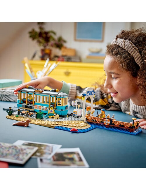 LEGO City City Classic Beach Streetcar Train Toys, 60506 product photo View 04 L