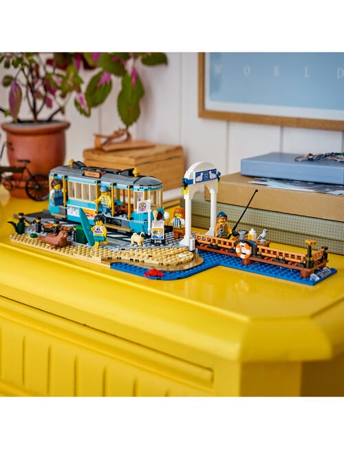 LEGO City City Classic Beach Streetcar Train Toys, 60506 product photo View 05 L