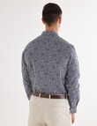 Laidlaw + Leeds Tailored Shirt, Navy product photo View 02 S