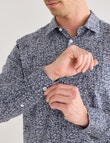 Laidlaw + Leeds Tailored Shirt, Navy product photo View 04 S