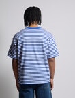 AIR SPACE Icon Stripe Tee, Blue product photo View 02 S