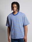 AIR SPACE Icon Stripe Tee, Blue product photo View 03 S