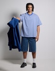 AIR SPACE Icon Stripe Tee, Blue product photo View 04 S