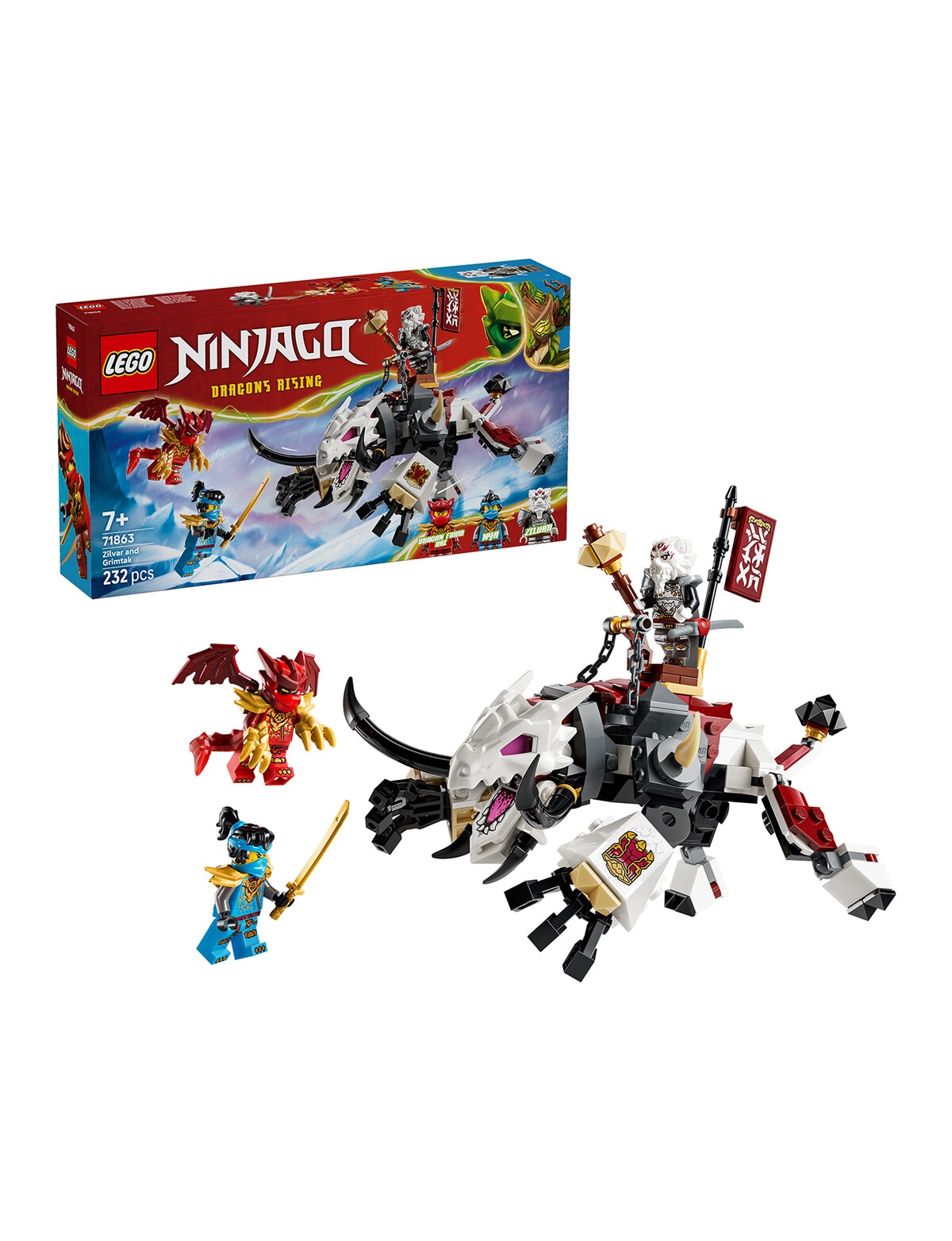 Lego Ninjago NINJAGO® Zilvar and Grimtak the Dragon Beast, 71863
