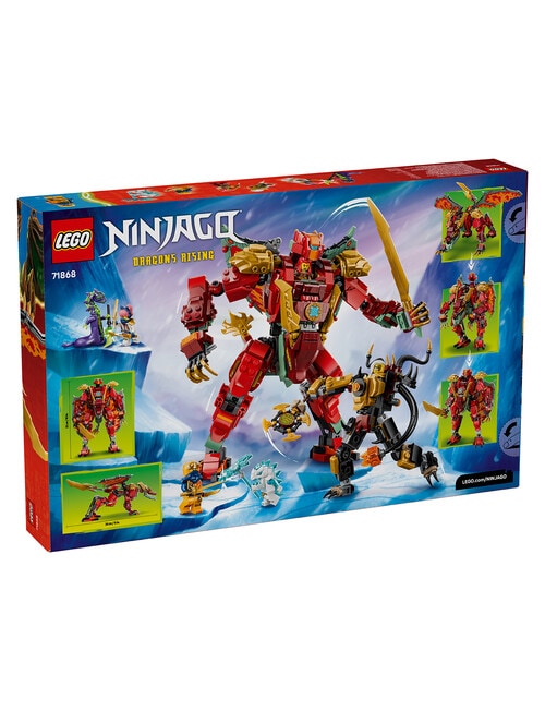 Lego Ninjago NINJAGO&reg; Wyldfyre's Transforming Dragon Mech, 71868 product photo View 02 L