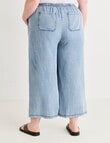Amy & Ivy Lyocell Culotte Pant, Mid Blue product photo View 02 S