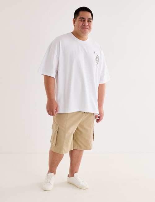Gasoline King Size Ace of Spades Tee, White product photo View 03 L