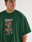 Gasoline King Size Osaka Japan Tee, Green product photo
