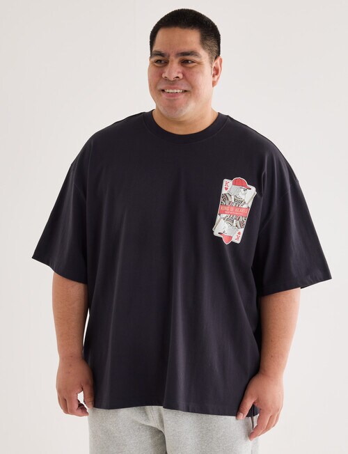 Gasoline King Size King Of Heats Tee, Black product photo View 05 L