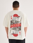 Gasoline King Size King Of Heats Tee, White product photo View 02 S