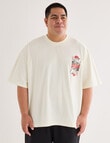 Gasoline King Size King Of Heats Tee, White product photo View 05 S